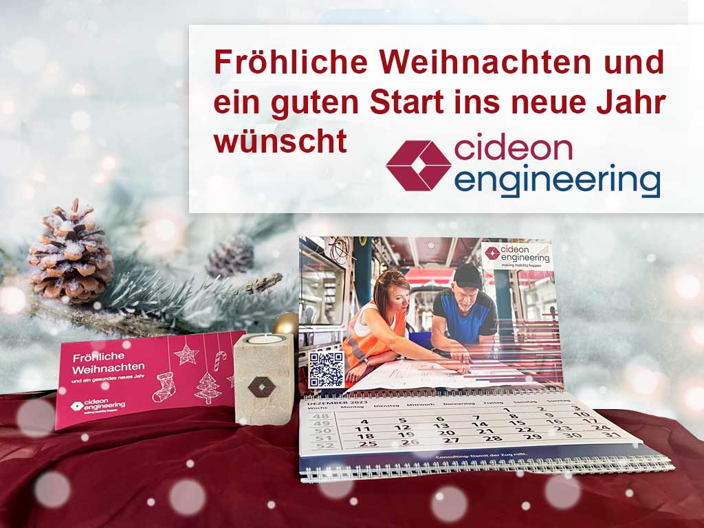 Fröhliche Weihnachten wünscht CE cideon engineering!